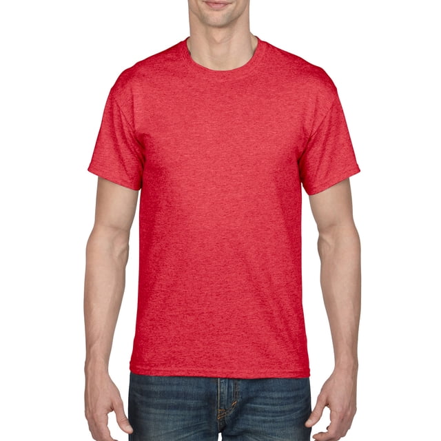 Gildan T-Shirt DryBlend pour Hommes, m, Rouge Écarlate Sport Chiné