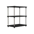 thumbnail image 2 of 3-Tier Storage Shelf Unit Heavy Duty Plastic Organizer Rack for Kitchen Bathroom Pantry Laundry Room, Black, 55 x 42 x 21 cm, No-Tools Assembly, 2 of 6