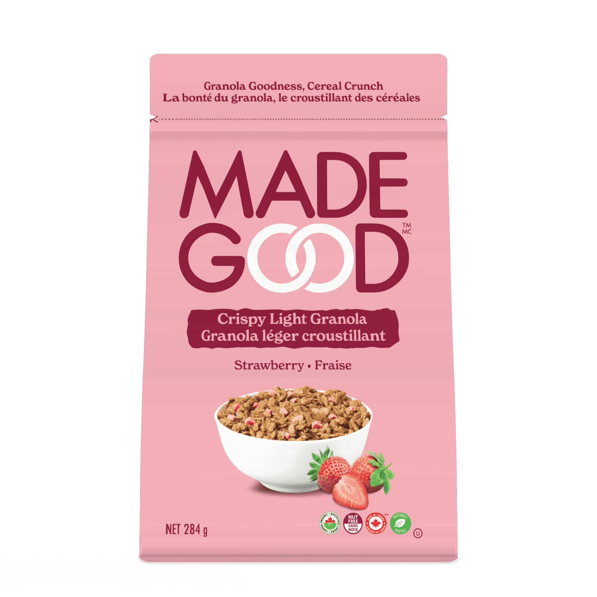 MadeGood Strawberry Crunch Crispy Light Granola 284g