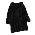 thumbnail image 1 of Kcodviy Femmes Décontracté Uni Peluche Femmes Chandails à Capuche Chandails à Capuche Manches Longues Chandails Femmes Longs Chandails à Capuche Blouse Hauts, 1 of 4