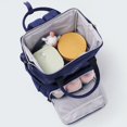 thumbnail image 2 of Sunveno Corduroy Diaper Bag Large Capacity Backpack Travel Backpack, Blue, 2 of 10