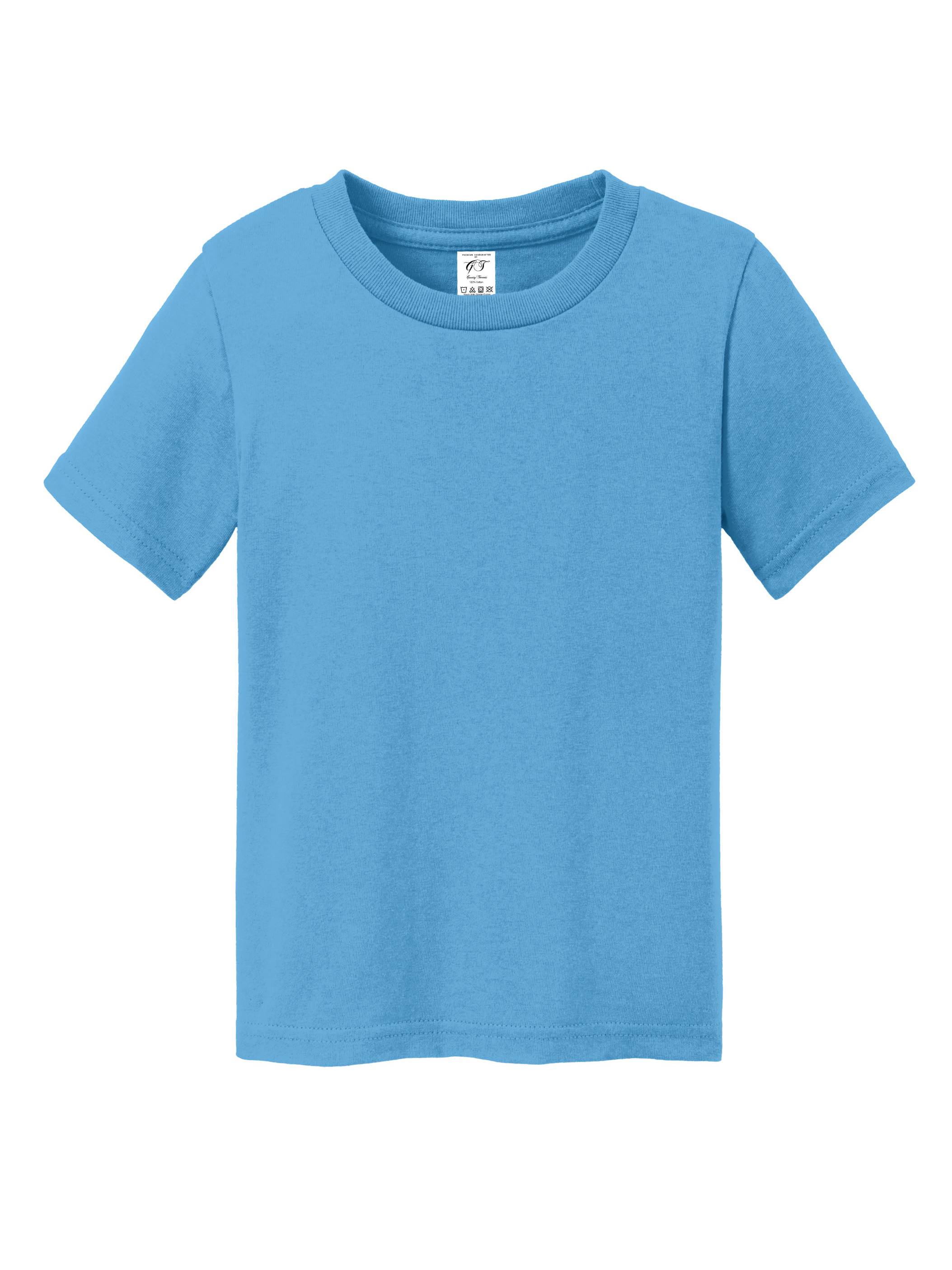 Gravity Threads T-Shirt à Manches Courtes en Coton Doux pour Tout-Petit - Bleu Aqua - 4T