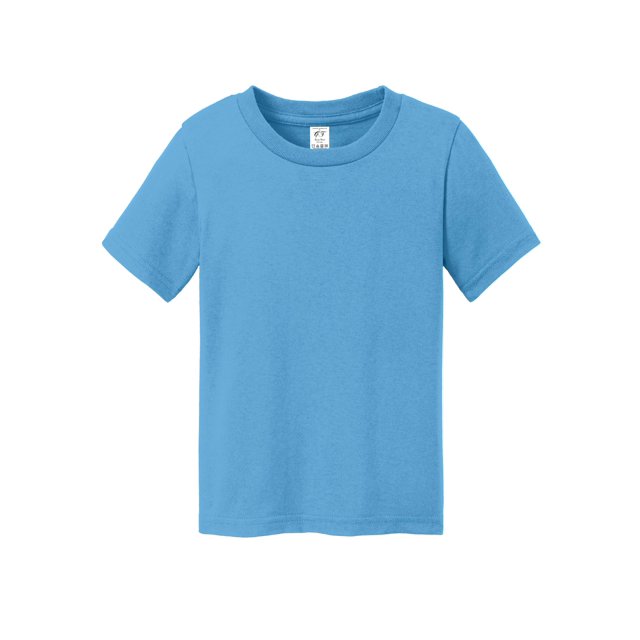 Gravity Threads Toddler Soft Cotton Short-Sleeve T-Shirt - Aqua Blue - 2T