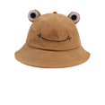 thumbnail image 1 of Bucket Hat Black Cute Frog Design Sun Protection Fisherman Hat Children Adults Outdoor Bucket Cap, 1 of 6