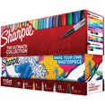 thumbnail image 1 of Sharpie 1983255 Marqueurs Permanents Ultimate Collection, Pointes Fines et Ultra Fines, Couleurs Assorties, 115 Unités, 1 of 2