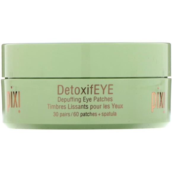 Pixi Beauty, Skintreats, DetoxifEye, Depuffing Eye Patches, 30 Pairs + Spatula