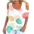 thumbnail image 1 of Birdeem Fashion Woman Round Neck Printing Short Sleeve T Shirt Blouse Tops Sweatshirt, 1 of 4