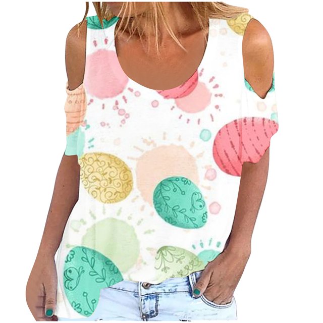 Birdeem Fashion Woman Round Neck Printing Short Sleeve T Shirt Blouse Tops Sweatshirt