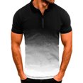 thumbnail image 1 of Innerwin Polo Shirt Lapel Neck Mens Tops Sport Zipper Basic T Shirts White S, 1 of 2
