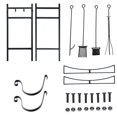 thumbnail image 3 of Patiojoy 30" Firewood Rack with Tool Set 30" Fireplace Log Holder for Indoor&Outdoor Wood Stacker Lumbar Storage Organizer, 3 of 8