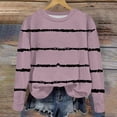 thumbnail image 5 of Yuyuzo Chandails en Molleton pour Filles Tout-Petits Col Rond Manches Longues Décontracté Confortable Rayé Pull d'Automne pour Bébé Fille, 5 of 5