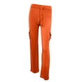 thumbnail image 4 of AherBiu Pantalon Cargo Grande Taille pour Femmes Taille Haute Extensible Ample Randonnée Jambes Larges Extérieur, 4 of 5
