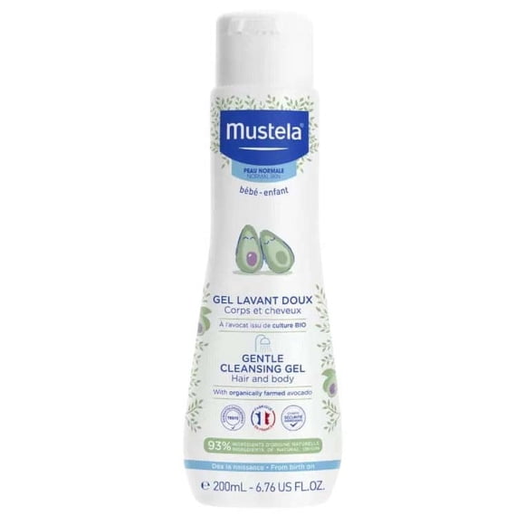 Mustela Gel Nettoyant Doux Shampooing pour Nouveau-Né 200 ml