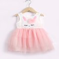 thumbnail image 2 of MesaSe Robe de Pâques Sans Manches en Maille pour Bébé Filles Contraste Couleur Pailletée Bunny Robe une Pièce Multi-Couleur 4-5 Ans, 2 of 8