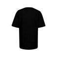 thumbnail image 2 of Innerwin Tee Butterfly Letter Printed Ladies T Shirt Holiday Short Sleeve Basic Tops Black XL, 2 of 5