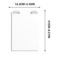 thumbnail image 3 of Red A5 Loose Leaf Grid Notebook Refillable Binder Upward Flip for Daily Journal Note Taking Sketching College Campus Use, 3 of 6
