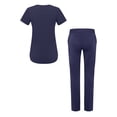 thumbnail image 2 of Adar Pro Scrub Set for Women - Modern V-Neck Scrub Top & Tailored Yoga Scrub Pants, 2 of 7
