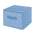 thumbnail image 2 of VONKY Cotton Linen Hanging Closet Multi Layers Pockets Clothes Organizer Bag Folding Shelves Dual Hooks Wardrobe Sorting Rack Blue Drawer, 2 of 8