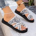 thumbnail image 4 of CHGBMOK Ladies Sandals Sequin - Embellished Cross - Strap Flip - Flop Sandals Sizes 36-43, 4 of 9