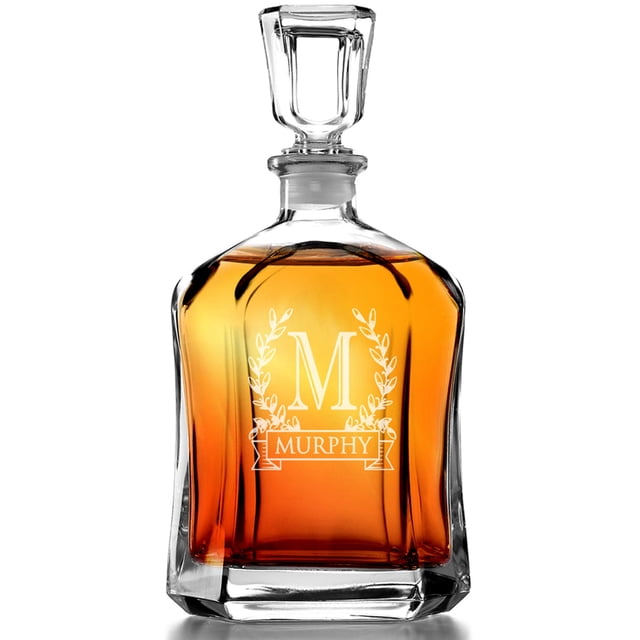 Bormioli Rocco Capitol Carafe 23,75 Oz - Personnalisée avec Monogramme Gravé