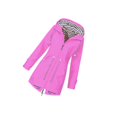 thumbnail image 1 of Sweat à Capuche Veste Femme Imperméable Pluie pour Femme Armée Manteau Outwear Extérieur Rose S, 1 of 4