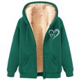 thumbnail image 2 of LOVZFMLL Vestes pour Femmes Sweat à Capuche en Polaire Imprimée à la Mode, 2 of 4