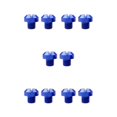 thumbnail image 1 of maskred 2 Pcs M10x1.25 Rearview Mirrors Thread Screw Bolts Plug Hole Blue Positive 10mm 5Set, 1 of 6