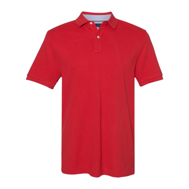 Tommy Hilfiger Chemise de Sport Classique Mens Lierre Piqué 13H1867, M, Pomme Rouge