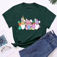 thumbnail image 4 of EGNMCR Chandails de Pâques pour Femmes Chandails pour Femmes Imprimé de Pâques T-shirt à Col Rond pour Femme Mode Confortable Chemise pour Femme Haut à Manches Courtes Haut/chemise à Col Rond T-Shirts pour Femmes, 4 of 7