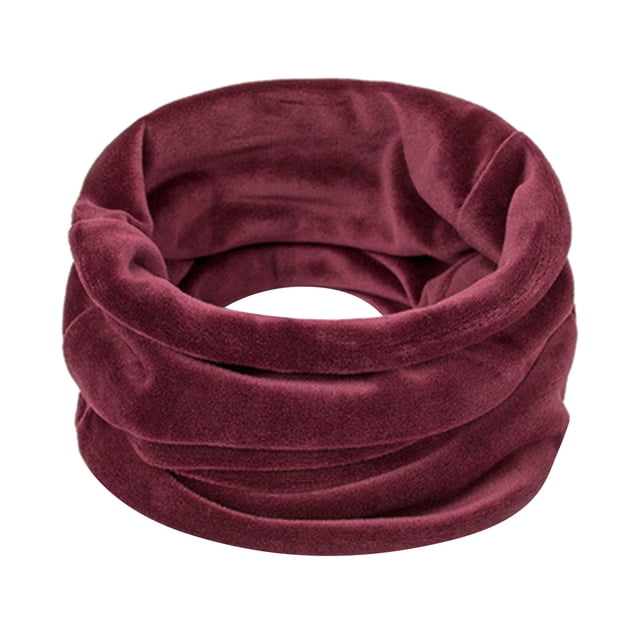 Protège-cou de Ski d'Hiver pour Femme Automne et Hiver en Velours Doré Coupe-Vent Foulard de Cou Épaissie Coupe-Vent