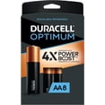 thumbnail image 1 of Duracell Optimum AA Batteries | 8 Count Pack | Lasting Power Double A Battery | Alkaline AA Battery Ideal for Household and Office Devices | Resealable Package for Storage, 1 of 7