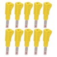 thumbnail image 3 of Fiche de Fil de Haut-Parleur Rétractable, 10PCS Droite Isolée Empilable Banane Fiche CAT II 600V 32A pour Équipement Numérique 3C Rouge, Noir, Jaune, Bleu, Vert, 3 of 8