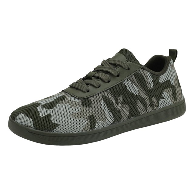 HBFAGFB Mens Sneakers Mesh Breathable Round Head Low Top Soft Bottom Breathable Sneakers Green Size 41