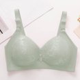 thumbnail image 3 of Bocqde Women's Plus Size Bra Embroidery Comfortable Breathable No Underwire Push Up Bra Full Coverage Soft Support Bralettes, 3 of 6