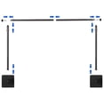 thumbnail image 2 of Photography 2.4x3 Meters/7.9x9.8ft Heavy Duty Studio Photography Background Support System Metal Backdrop Stand Adjustable Backdrop Bracket with Large Base Carrying Bag Photography, 2 of 7