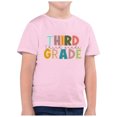 thumbnail image 1 of WEAIXIMIUNG T-Shirts pour Ados Preppy Mode pour Enfants Rentrée Scolaire Saison Imprimé Col Rond Manches Courtes T-Shirt Décontracté Haut (10), 1 of 4