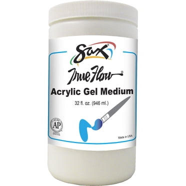 Sax - 442142 True Flow Acrylic Gel Medium - 1 Quart Dries to a Clear High Gloss