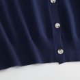 thumbnail image 4 of Cameland Cardigan Veste Chandail Uni à Col Rond pour Femmes Chandail à Col Rond, 4 of 9