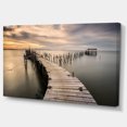 thumbnail image 2 of Carrasqueira Old Wooden Pier - Seashore Photo Canvas Art Print, 2 of 3