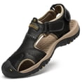 thumbnail image 2 of Mens Sandals Outdoor Mens Leather Non-Slip Anti-Kick And Anti-Collision Beach Sandals, 2 of 2