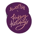 thumbnail image 1 of Inkdotpot Pack Of 50 Happy Holiday Favor Paper Tags Craft Real Rose Gold Foil Hang Tags, 1 of 1