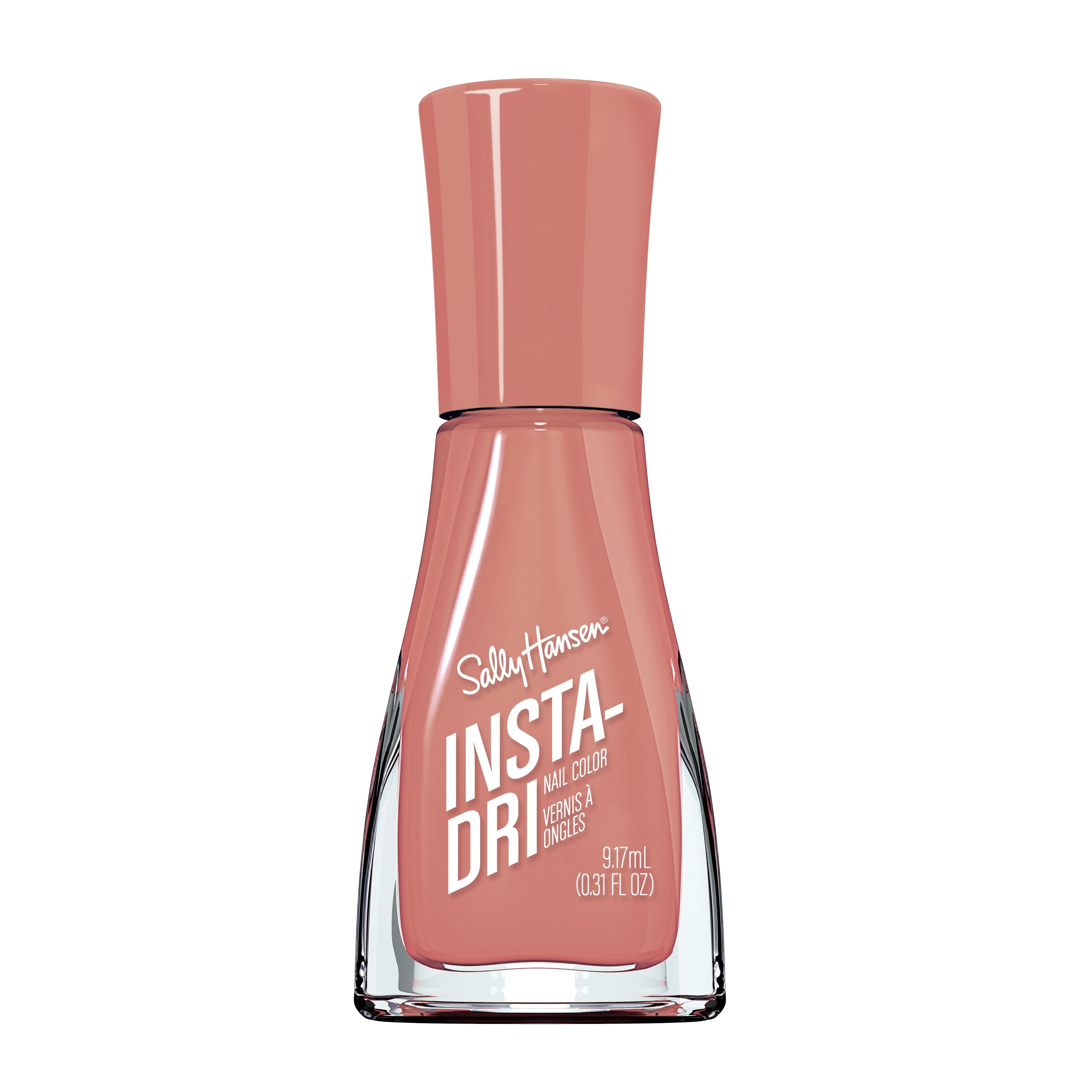 Sally Hansen Insta-Dri® Nail Polish, 3-in-1 formula with built-in base and top coat. 1 Stroke, 1 Coat . Done. Dries in 60 seconds