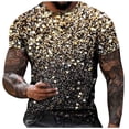 thumbnail image 1 of RKSTN Chemises pour Hommes Manches Courtes Décontractées Mode Col Rond Chandail à Enfiler T-Shirt Imprimé Hauts à Manches Courtes Chemises Hawaïennes pour Hommes, 1 of 4