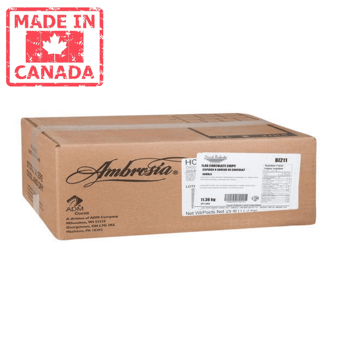 David Roberts Chocolate Chip Compound 4000 ct. 11.3 KG/24.9 LBS - Canadian Made
