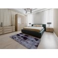 thumbnail image 4 of Ahgly Company Tapis d'Intérieur Carrés Abstraits Noirs Abstraits pour Aire, 8 Pieds Carré, 4 of 6