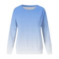 thumbnail image 3 of TIMIFIS Chandail à Dégradé pour Femmes, Décontracté, Ample, à Manches Longues, Chandail à Enfiler, Mode, Col Rond, Confortable, Chandails pour Dames, 3 of 4