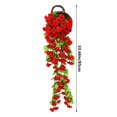 thumbnail image 3 of Faux Silk Hanging Vine Garland with Roses for Wall Wedding Decor, 1 Bouquet, 3 of 6