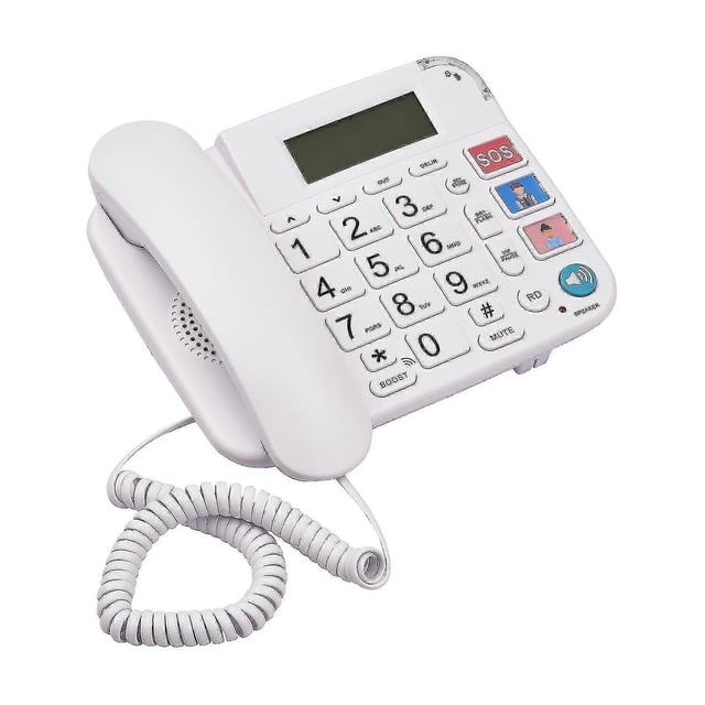 Téléphone Filaire avec Gros Bouton
