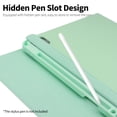 thumbnail image 3 of Étui Clavier Rétro à Touches Rondes Bluetooth 3.0 avec Pavé Tactile et Fente de Stylet Cachée - Conception Détachable pour iPad Air3 10.5(2019), iPad Pro 10.5, iPad 10.2(2019/2020) - Batterie 180 mAh, Portée 10 m, 5 Millions, 3 of 5