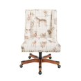 thumbnail image 3 of Linon Draper Chaise de Bureau Rembourrée en Bois pour Chien, Beige, 3 of 16